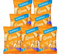 Bicentury Mini Tortitas de Cereales Sabor Queso - Snack de Aperitivo No Frito, a Base de Maíz y Arroz, Textura Crujiente (7 unidades)
