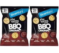Bicentury Mini Tortitas de Lenteja sabor Barbacoa - Sin Gluten, No Fritas, Fuente de Fibra y Ricas en Proteína - Snack Saludable (60 g) (Paquete de 2)