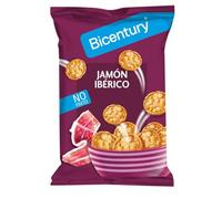 Bicentury - Mini Tortitas de Maíz sabor Jamón Ibérico, Ideales para Satisfacer Antojos, 1 Ración de 25 g Equivale a 111 Kcal - 70 g