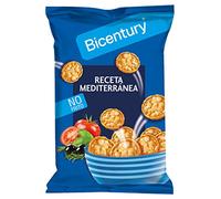 Bicentury - Mini tortitas - Producto de Aperitivo con Sabor Mediterráneo a Base de Cereales - 70 g - [Pack de 10]