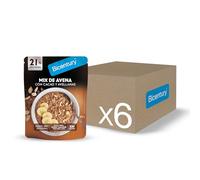 Bicentury Mix de Avena con Cacao y Avellanas, Rico en fibra, hierro, magnesio, fósforo y zinc, Sin gluten, Optimo para tus desayunos, Caja de 6 x 220 g