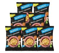 Bicentury Tortitas con Legumbres de Lenteja Roja Champiñones y Cebolla - Snack de Aperitivo Extra Crujiente, No Frito, Sin Gluten, a Base de Arroz y Maíz (7 unidades)