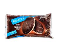Bicentury Tortitas Nackis Arroz Integral con Chocolate Negro, Pack de 4 x 32.6g