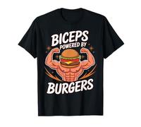 Bíceps de entrenamiento de gimnasio impulsados por hamburguesas Camiseta
