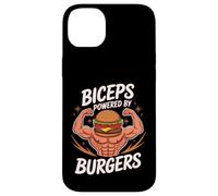 Bíceps de entrenamiento de gimnasio impulsados por hamburguesas Carcasa para iPhone 14 Plus