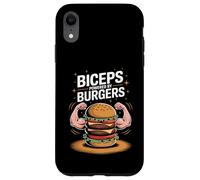 Bíceps de entrenamiento de gimnasio impulsados por hamburguesas Carcasa para iPhone XR