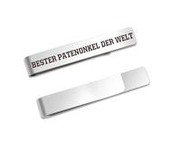 Bicfuiot Regalo padrino padrino regalos mejor Navidad personalizado regalo del día del padre San Valentín regalo de Pascua Alfiler de corbata para hombre