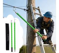 Bichero para Barco Gancho de Rescate Aislado de Alta Tensión de 10 KV, 2 Ganchos de Seguridad Extensibles de 6 m de Longitud, Poste de Barco de Alto Rendimiento(2m (6.5ft))