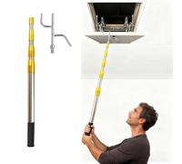 Bichero para Barco Ganchos de Ático Desplegables/Gancho para Barcos, Barras Telescópicas de Extensión para Áticos de 3/4/ 5/6 Secciones, Barra de Empuje(145-680cm/57"-268")