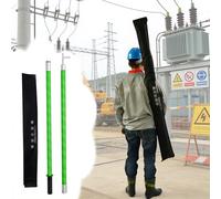 Bichero para Barco Varilla Aislante con Bolsa de Almacenamiento, Pértiga de Rescate de Emergencia Ajustable, Pértiga de Acoplamiento para Seguridad Eléctrica(2m (6.5ft))