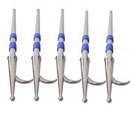 Bichero telescópico resistente for barcos - Pinza de aluminio versátil - Longitud ajustable de 1 a 6 m con apertura de 4,5 cm(5Packx6.5ft)