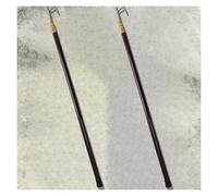 Bichero telescópico versátil for barco con mango de goma antideslizante - Poste ajustable de 4, 5 y 6 metros for atraque y agua(Brown,2Setx5m)