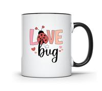 Bicho Del Amor Tazas De Cerámica Chic Tazas De Desayuno Duradero Mug Para Espresso Bebidas Frías Y Calientes Oficina 330Ml