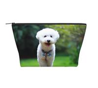 Bichón Frisé Bokeh Mascotas Perros Parque Perros Blancos, Bolsa de artículos de tocador Bolsa de Maquillaje Bolsa de cosméticos Bolsa de artículos de tocador de Viaje portátil