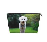 Bichón Frisé Bokeh Mascotas Perros Parque Perros Blancos, Bolsa de artículos de tocador Bolsa de Maquillaje Bolsa de cosméticos Bolsa de artículos de tocador de Viaje portátil