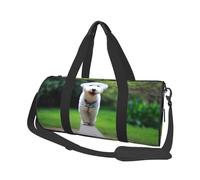 Bichón Frisé Bokeh Mascotas Perros Parque Perros Blancos, Bolsa de Viaje de Gran Capacidad, Bolso Redondo, Bolsa de Viaje Deportiva, Bolsa de Mano, Bolsa de Fitness