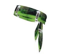 Bichón Frisé Bokeh Mascotas Perros Parque Perros Blancos, Cinta para la Cabeza, Diadema Deportiva con Lazo, Cinta para el Sudor Multiusos para Hombres y Mujeres.