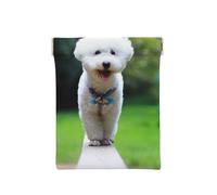 Bichón Frisé Bokeh Mascotas Perros Parque Perros Blancos, Squeeze Top Wallet Bolsa de Almacenamiento para Mujer Monedero pequeño Bolsa de Cambio