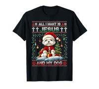 Bichon Frise Christmas Tree Decorations Dog Lover Xmas Camiseta