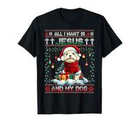 Bichon Frise Christmas Tree Decorations Dog Lover Xmas Camiseta