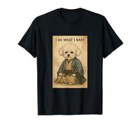 Bichon Frise I Do What I Want Guerrero Estilo Japonés Camiseta