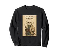 Bichon Frise I Do What I Want Guerrero Estilo Japonés Sudadera