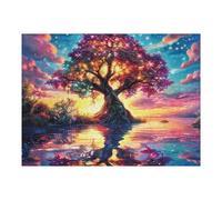 Bichón frisé in Flower Field Puzzle 500 Piezas Alivio De Estrés Rompecabezas para Hombres Y Mujeres Decoración Hogar Estera Portátil 3D Moderno 500 PCS