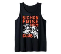 Bichon Frise Mom Club La Vida es Mejor con Bichon Frise Dog Camiseta sin Mangas