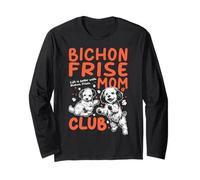 Bichon Frise Mom Club La Vida es Mejor con Bichon Frise Dog Manga Larga