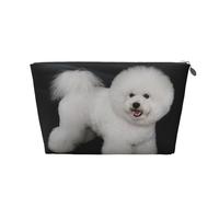 Bichón Frisé Perros Blancos Mascotas Perros Bichón Frisé, Bolsa de artículos de tocador Bolsa de Maquillaje Bolsa de cosméticos Bolsa de artículos de tocador de Viaje portátil