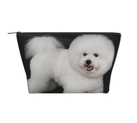 Bichón Frisé Perros Blancos Mascotas Perros Bichón Frisé, Bolsa de artículos de tocador Bolsa de Maquillaje Bolsa de cosméticos Bolsa de artículos de tocador de Viaje portátil
