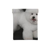 Bichón Frisé Perros Blancos Mascotas Perros Bichón Frisé, Squeeze Top Wallet Bolsa de Almacenamiento para Mujer Monedero pequeño Bolsa de Cambio