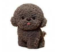 Bichon Frise Plush, Lifelike Stuffed Animal Soft Cuddly Christmas Birthday Gift For Kids Adults Home Decor For Girls Boys(Gray,20cm/7.8in)