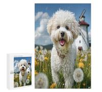 Bichon Frise Puzzle 1000 Piezas A Partir De 12 Años Animales Lindos Mascotas Rompecabezas Familiar 3D DIY Creativo para Adultos Y Niños Desafío Intelectual Estera Portátil 1000 PCS