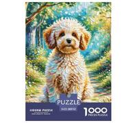 Bichón Frisé Puzzle 1000 Piezas para Adultos Y Niños Mayores De 12 Años Rompecabeza Clásicos Diversión DecoracióN Familiar 52x38cm/1000pcs