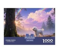 Bichon Frise Puzzle Imposible,desafío for Adults Mascota Perro Juego Educativo 1000 Piezas Obra De Arte De Juego De para Adultos Y Niños A Partir De 12 Años 70x50cm/1000pcs