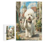 Bichon Frise Puzzles 1000 Piezas 3D Impossible Familiar Animales Lindos Mascotas Desafío Intelectual para Adultos Y Niños A 12 Años DIY Moderno Juguete Educativo 1000 PCS