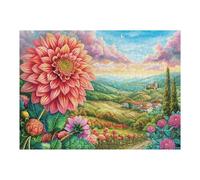 Bichon Frisé tierno de Navidad Rompecabezas 500 Piezas Cartón para Niños Mayores 14 Años Noches De Cita Antiestrés Pack Completo Detalle Único Original 500 PCS/52×38cm