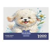 Bichon Inu 1000 Piezas Small animaless Rompecabezas De Desafiantes Juguetes Juego De Habilidad para Niños Regalos 70x50cm/1000pcs