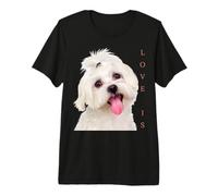 Bichon Maltesa Camisa Perro Mamá Papá Cachorro Bichon Frise Malta Camiseta Premium