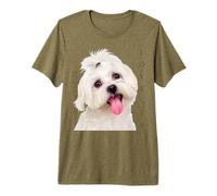 Bichon Maltesa Camisa Perro Mamá Papá Cachorro Bichon Frise Malta Camiseta Premium
