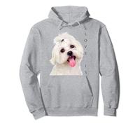 Bichon Maltesa Camisa Perro Mamá Papá Cachorro Bichon Frise Malta Sudadera con Capucha