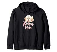 Bichon Mom Dog Bichon Frise Mama Lindo Cachorro Sudadera con Capucha