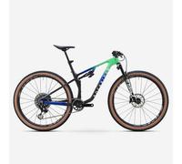 Bici MTB 29" carbono Race 940S Team doble suspensión Flight Attendant Azul-Verde S - 150-164CM