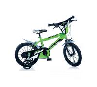 BICICLETA 14 MTB NIÑO VERDE R88 PARA NIÑOS 3/4 AÑOS ALTURA DESDE 100CM DINO BIKE