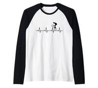 Bicicleta BMX Heartline BMX Rider Wheelie Camiseta Manga Raglan