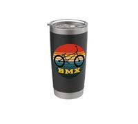 Bicicleta BMX Retro Sun Vintage Sunset Freestyle Rider Gráfico Vaso térmico de acero inoxidable de doble pared