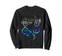 Bicicleta BMX Street Art Glitch Style Bike Reflection Design Sudadera