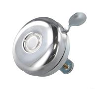 Bicicleta clásica retro para bicicletas plegables, bicicletas de carretera y bicicletas eléctricas construidas con hierro y plástico para una señal audible consistente (plata)
