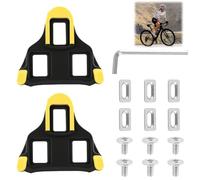 Bicicleta Cleats compatible con Shimano SPD-SL SM-SH10/SH11/SH12, placas de zapatos de bicicleta de carretera para zapatos de bicicleta de 3 agujeros, placas de pedal de repuesto para ciclismo de